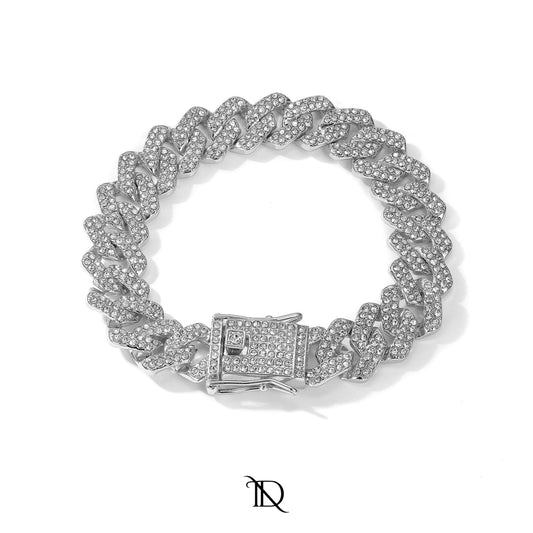 Iced-Out 12mm Miami Bracelet