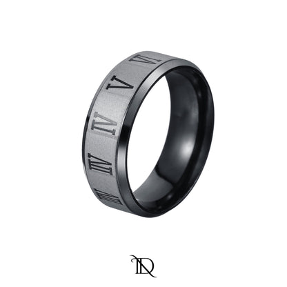 Stainless Roman Matte Ring